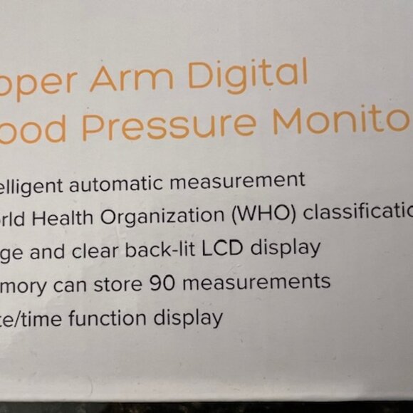 NEW - Digital Blood Pressure Monitor with large LED Display - Picture 4 of 4